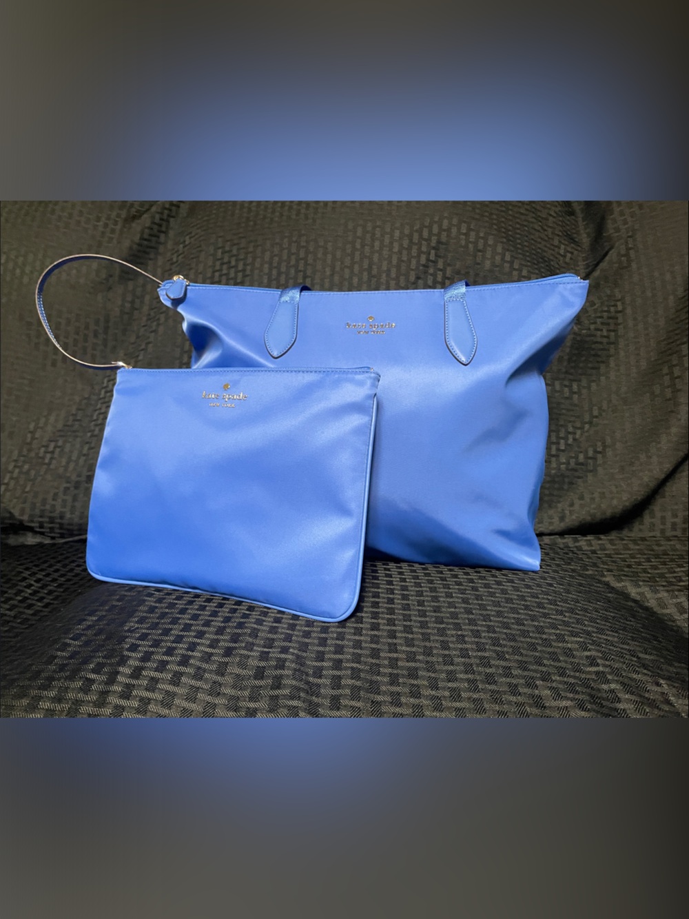 kate spade Blue Shoulder Tote with Detachable Pouch/ NWT